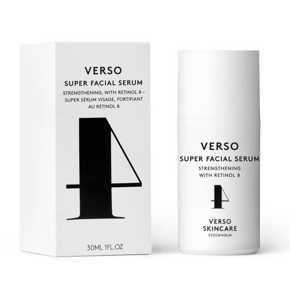 NIB~VERSO SKINCARE Super Facial Serum with Retinol 8~30ml/1 fl.oz.~$138 Retail